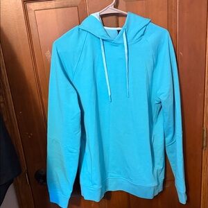 Lululemon Men's Hooded Pullover Sweatshirt - Aqua Blue